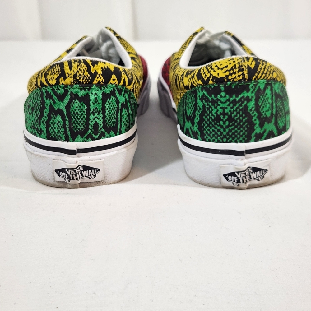 VANS Era Snake Python Rasta Skate Shoes - Picture 3 of 7